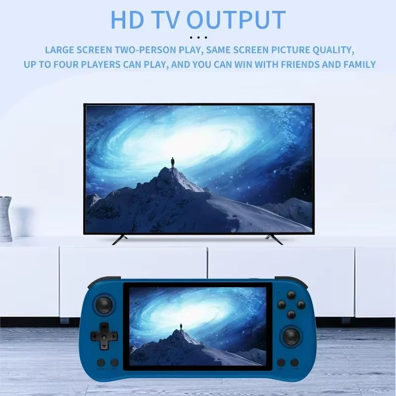 80000Games 512G  5.5INCH IPS Screen RK3566 Handheld Game Console Linux Open-Source Retro Console HD Gifts